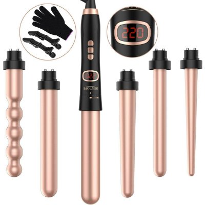 Bestope 6 in 1 Curling Iron Wand Set